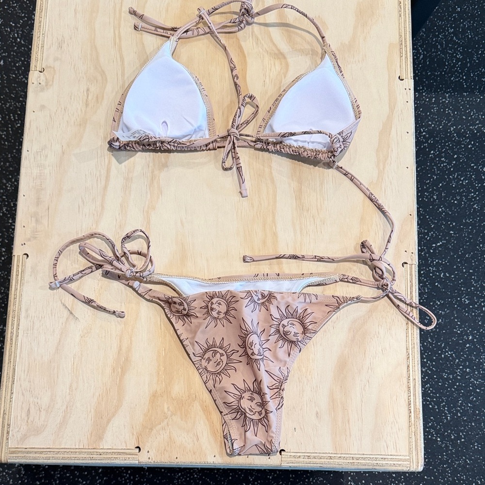 3- Piece Elegant Tan Bikini Set - Picture 4 of 10